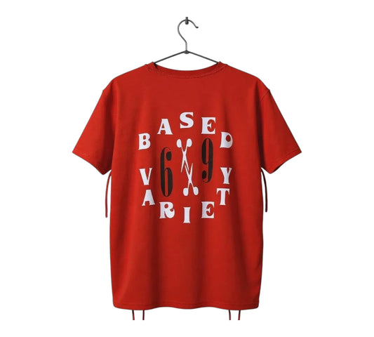 69 Scissors Distressed Casual T-Shirt